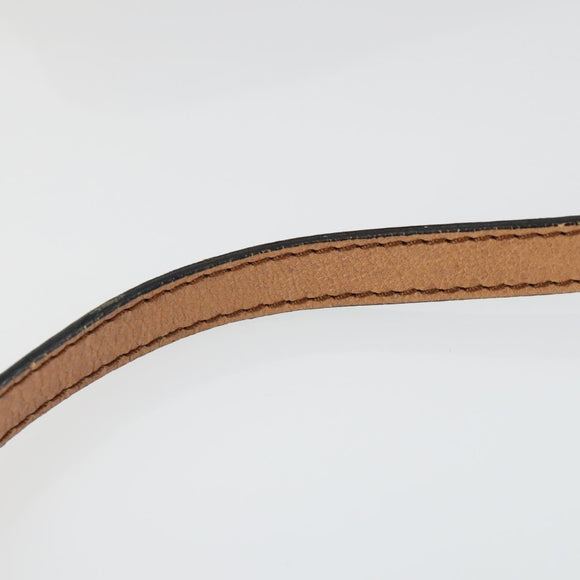 Chloe Shoulder Bag Leather Beige Gold Auth BA10274