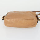 Chloe Shoulder Bag Leather Beige Gold Auth BA10274-9