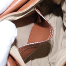 Chloe Shoulder Bag Leather 2way Brown Gold Auth BA10275-21