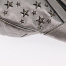 Jimmy Choo Body Bag Leather Silver Auth BA10277-14