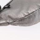 Jimmy Choo Body Bag Leather Silver Auth BA10277-15