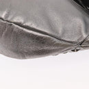 Jimmy Choo Body Bag Leather Silver Auth BA10277-16