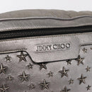 Jimmy Choo Body Bag Leather Silver Auth BA10277-18