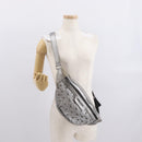 Jimmy Choo Body Bag Leather Silver Auth BA10277-22