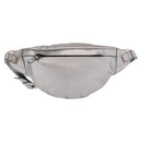 Jimmy Choo Body Bag Leather Silver Auth BA10277-2