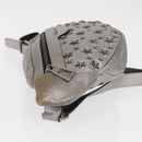 Jimmy Choo Body Bag Leather Silver Auth BA10277-4
