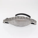 Jimmy Choo Body Bag Leather Silver Auth BA10277-5