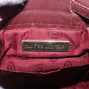 CARTIER Must Line Shoulder Bag Leather Bordeaux Gold Auth BA10279-15