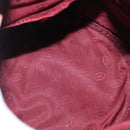 CARTIER Must Line Shoulder Bag Leather Bordeaux Gold Auth BA10279-16