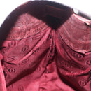 CARTIER Must Line Shoulder Bag Leather Bordeaux Gold Auth BA10279-18