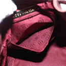 CARTIER Must Line Shoulder Bag Leather Bordeaux Gold Auth BA10279-19