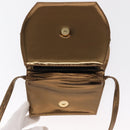 BALLY Shoulder Bag Leather Gold Tone Auth BA10280-10