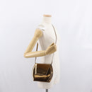 BALLY Shoulder Bag Leather Gold Tone Auth BA10280-21