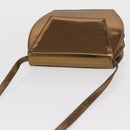 BALLY Shoulder Bag Leather Gold Tone Auth BA10280-6