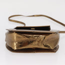 BALLY Shoulder Bag Leather Gold Tone Auth BA10280-5