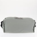CHANEL Sports Shoes case Nylon Gray Silver CC Auth BA10281-11