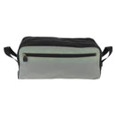 CHANEL Sports Shoes case Nylon Gray Silver CC Auth BA10281-3