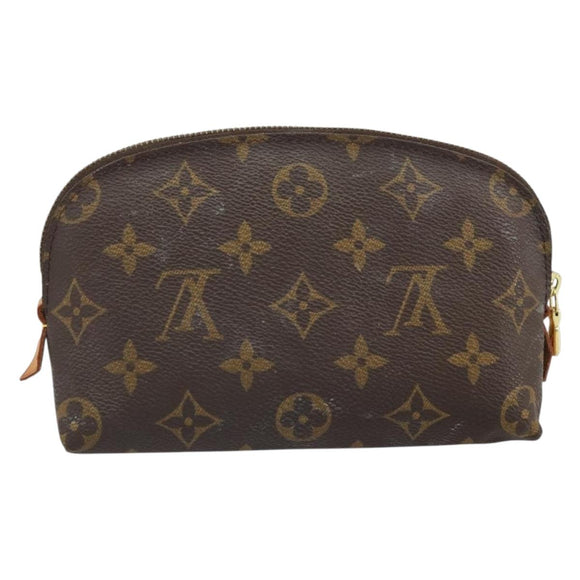 LOUIS VUITTON Monogram Pochette Cosmetic PM Cosmetic Pouch M47515 Auth BA10288