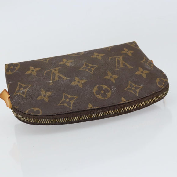 LOUIS VUITTON Monogram Pochette Cosmetic PM Cosmetic Pouch M47515 Auth BA10288
