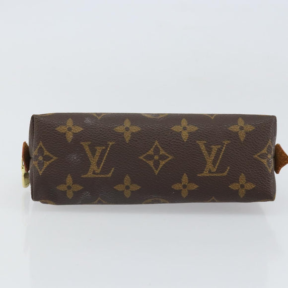 LOUIS VUITTON Monogram Pochette Cosmetic PM Cosmetic Pouch M47515 Auth BA10288