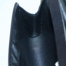 Christian Dior Chain Shoulder Bag Canvas Black Gold Auth BA1029-18