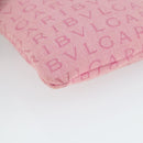 BVLGARI Schultertasche Canvas Pink Silber Auth BA10294-14