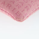 BVLGARI Schultertasche Canvas Pink Silber Auth BA10294-15
