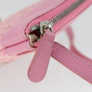 BVLGARI Schultertasche Canvas Pink Silber Auth BA10294-10