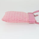 BVLGARI Schultertasche Canvas Pink Silber Auth BA10294-3