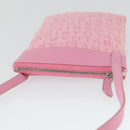 BVLGARI Schultertasche Canvas Pink Silber Auth BA10294-6