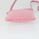 BVLGARI Schultertasche Canvas Pink Silber Auth BA10294-5