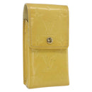 LOUIS VUITTON Monogram Vernis Green Case Lime Yellow M91052 LV Auth BA10299-1