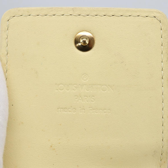 LOUIS VUITTON Monogram Vernis Green Case Lime Yellow M91052 LV Auth BA10299