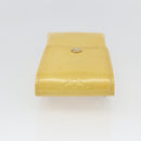 LOUIS VUITTON Monogram Vernis Green Case Lime Yellow M91052 LV Auth BA10299-6