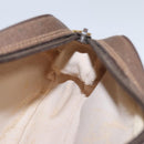 GUCCI GG Supreme Web Sherry Line Shoulder Bag PVC Beige Brown Silver Auth BA103-18