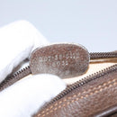 GUCCI GG Supreme Web Sherry Line Shoulder Bag PVC Beige Brown Silver Auth BA103-20