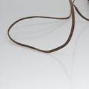 GUCCI GG Supreme Web Sherry Line Shoulder Bag PVC Beige Brown Silver Auth BA103-7