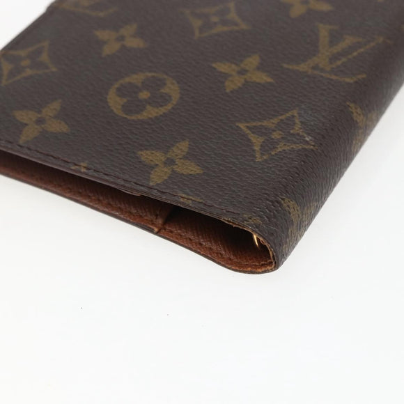 LOUIS VUITTON Monogram Agenda PM Day Planner Cover R20005 LV Auth BA10301