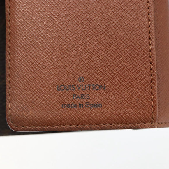 LOUIS VUITTON Monogram Agenda PM Day Planner Cover R20005 LV Auth BA10301