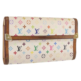 LOUIS VUITTON Multicolor Porte Tresor International Wallet M92659 Auth BA10304