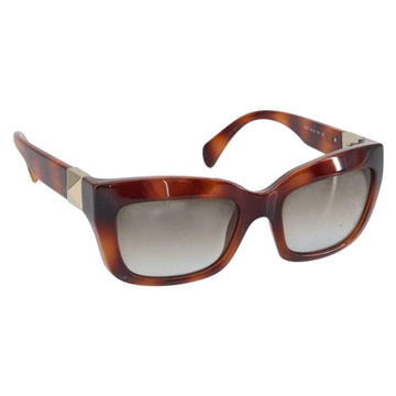 VALENTINO Sunglasses plastic Brown Auth BA10306
