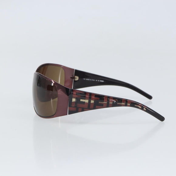 FENDI Zucca Sunglasses plastic Pink Auth BA10312