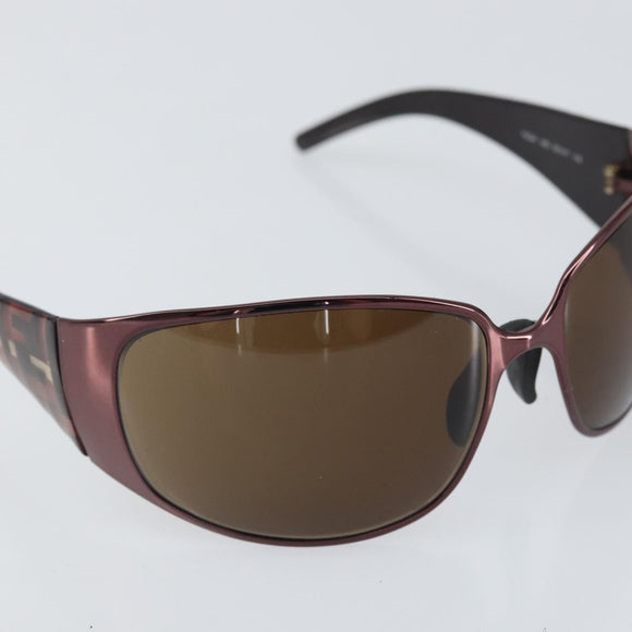 FENDI Zucca Sunglasses plastic Pink Auth BA10312