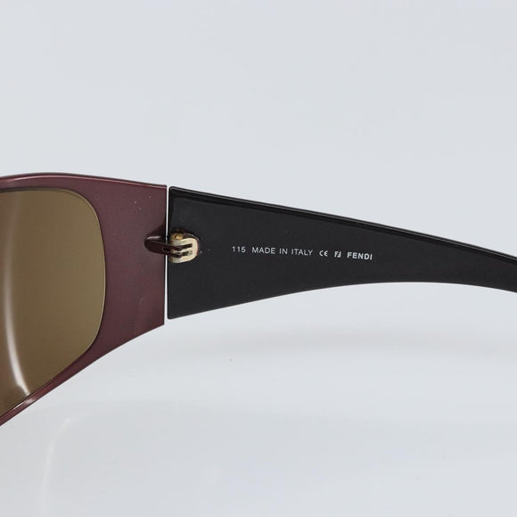 FENDI Zucca Sunglasses plastic Pink Auth BA10312