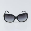 CHANEL Coco Ribbon Sunglasses plastic Black CC Auth BA10315-2