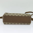GUCCI GG Supreme Web Sherry Line  Bag PVC Beige Gold 904 02 084 Auth BA1032-5