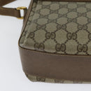 GUCCI GG Supreme Web Sherry Line  Bag PVC Beige Gold 904 02 084 Auth BA1032-17