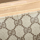 GUCCI GG Supreme Web Sherry Line Bag PVC Beige Gold 904 02 084 Auth BA1032-10