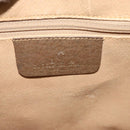 GUCCI GG Supreme Web Sherry Line  Bag PVC Beige Gold 904 02 084 Auth BA1032-19