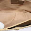 GUCCI GG Supreme Web Sherry Line Bag PVC Beige Gold 904 02 084 Auth BA1032-11
